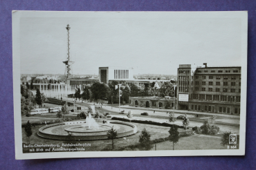Ansichtskarte AK Berlin 1940-1950 Charlottenburg Reichskanzlerplatz Ausstellungsgelände Funkturm Ortsansicht Architektur
